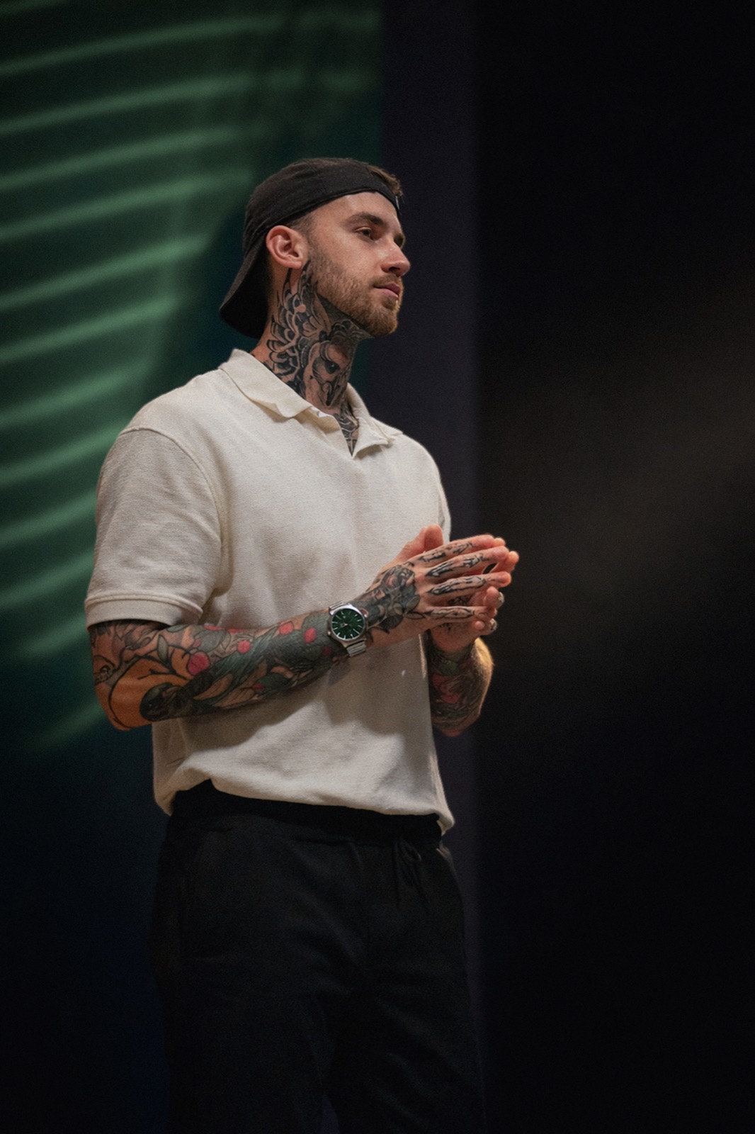 Max Becker auf der Bühne